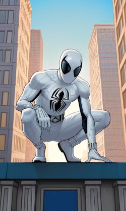 As the White Spider-Man in Earth-76 with the Spider-Man System